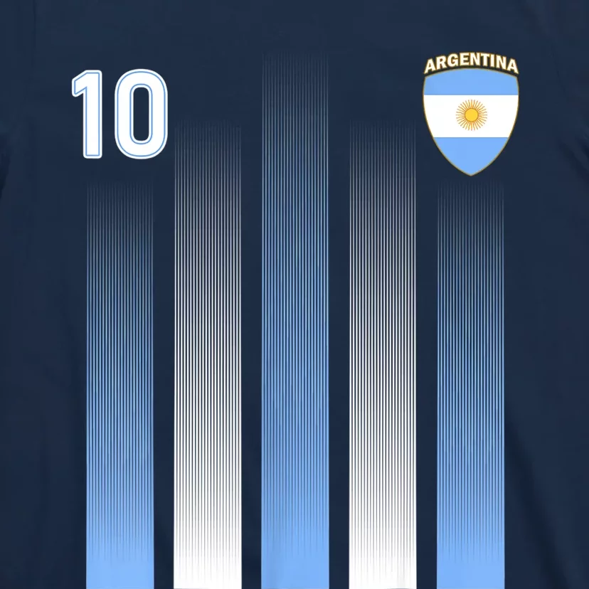 Argentina 10 Soocer Jersey Argentina Football Fans Soccer T-Shirt