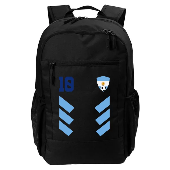 Argentina 10 Soccer Jersey Argentina Football Fan Soccer Daily Commute Backpack