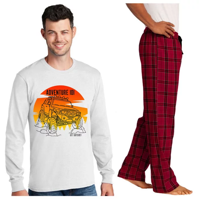 Adventure 101 Sundown in the woods FJ Cruiser. Long Sleeve Pajama Set