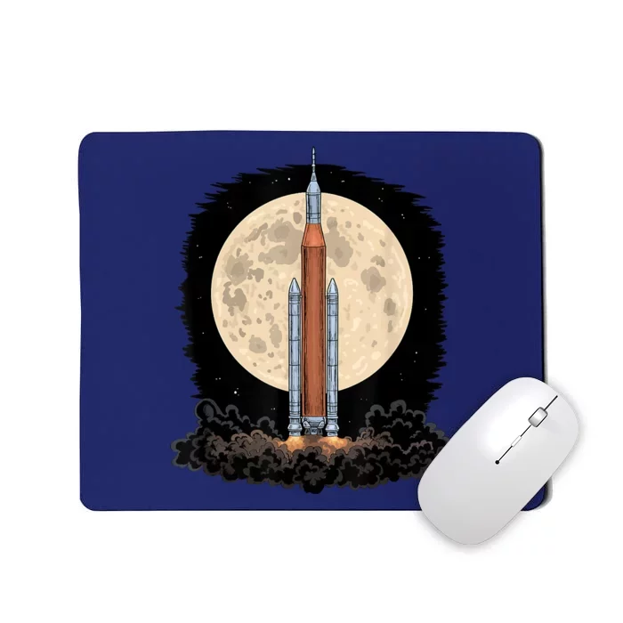 Artemis 1 SLS Rocket Launch Mission To The Moon And Beyond Mousepad