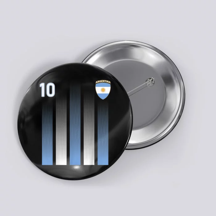 Argentina 10 Soccer Jersey Argentina Football Fan Soccer Button