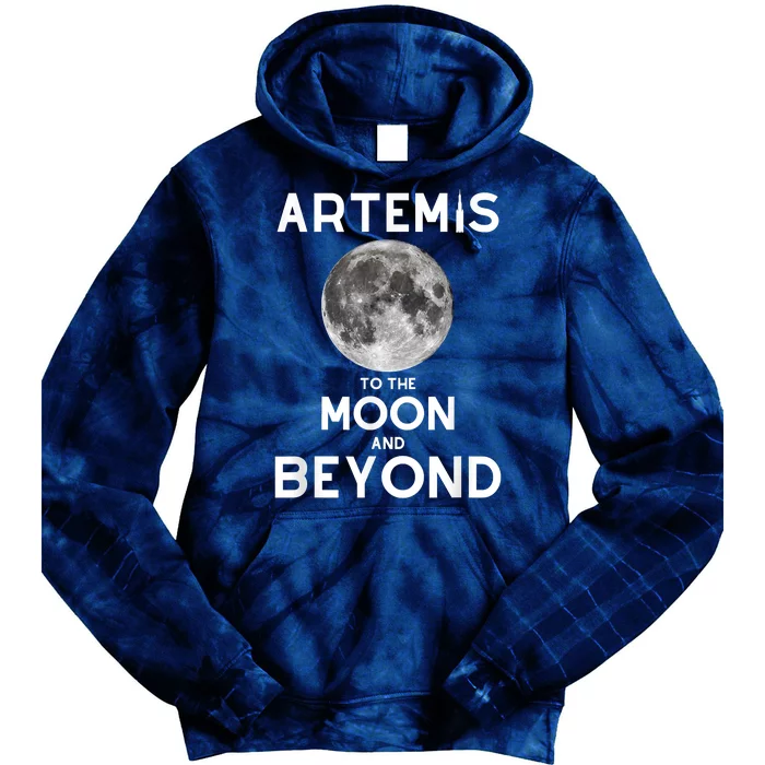 Artemis 1 SLS Rocket Launch Mission To The Moon And Beyond Tie Dye Hoodie