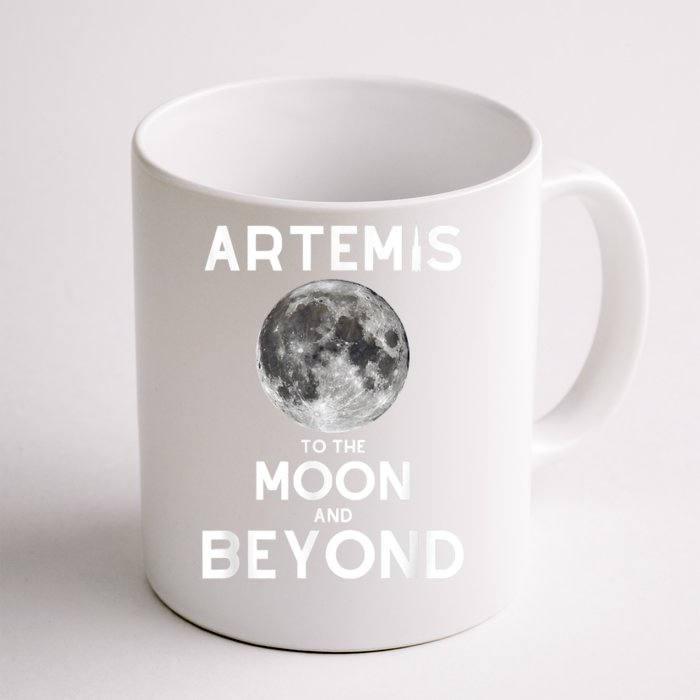 Artemis 1 SLS Rocket Launch Mission To The Moon And Beyond Front & Back Coffee Mug