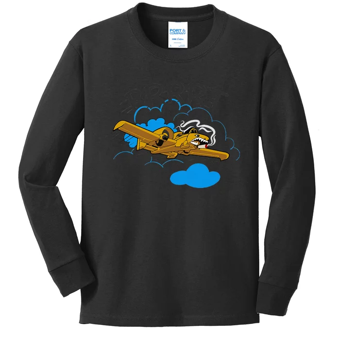 A 10 Thunderbolt Warthog Airplane Kids Long Sleeve Shirt