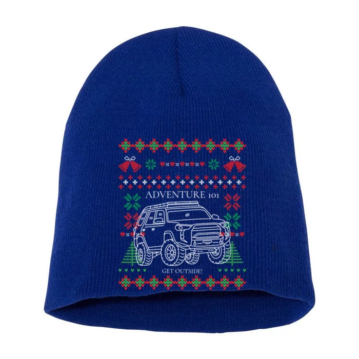 Adventure 101 Ugly Christmas 4runner Surf Gift Short Acrylic Beanie