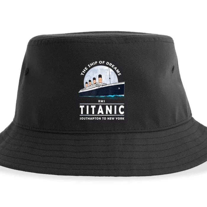 A 1912 Vintage Titanic Voyage Ship Cruise For Son Sustainable Bucket Hat