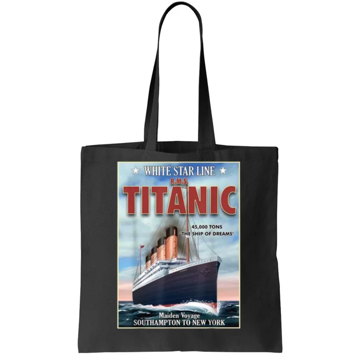 A 1912 Vintage Titanic Voyage Ship Cruise Vessel Tote Bag