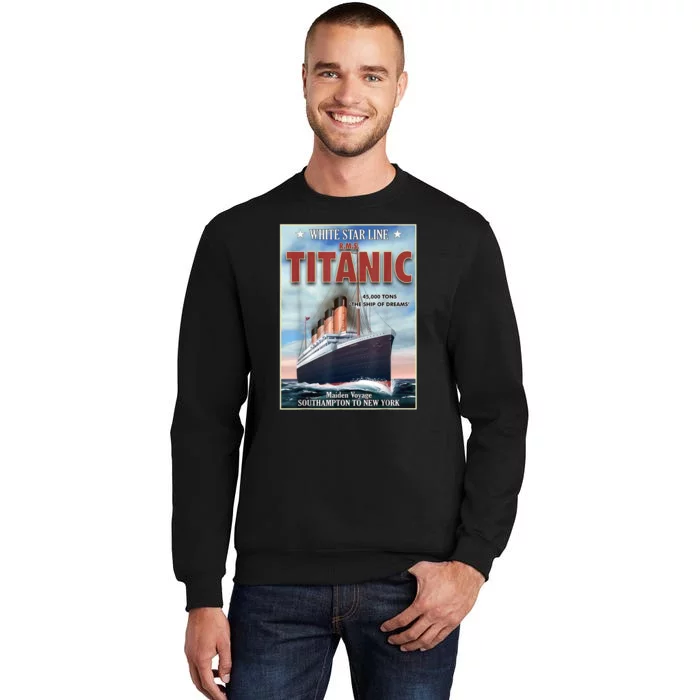 A 1912 Vintage Titanic Voyage Ship Cruise Vessel Tall Sweatshirt