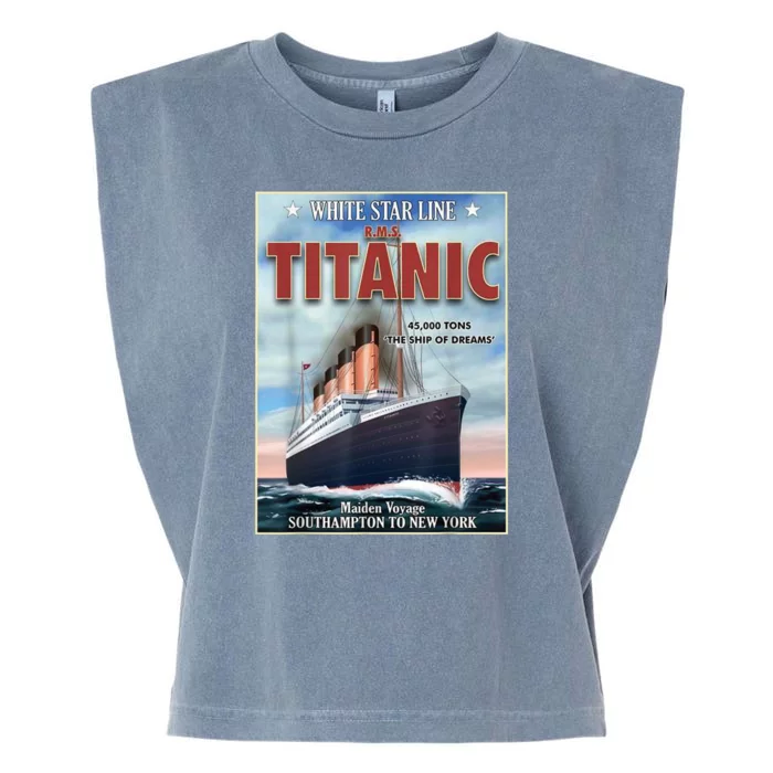 A 1912 Vintage Titanic Voyage Ship Cruise Vessel Garment-Dyed Women's Muscle Tee