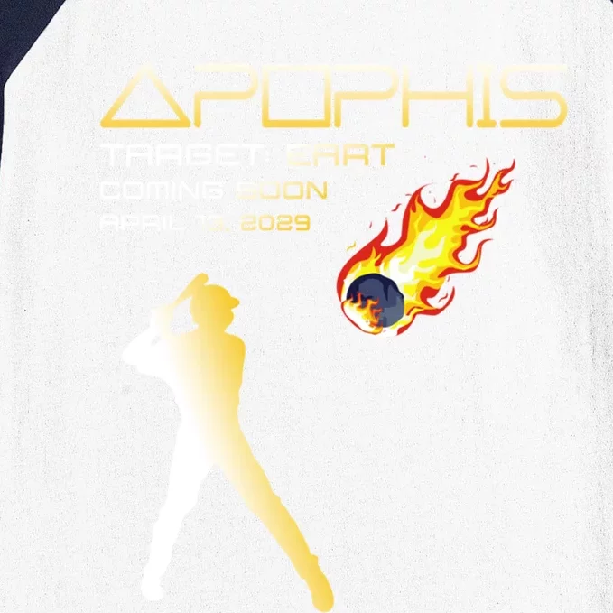 Apophis 2029 Asteroid 99942 Target Earth Baseball Player Gift Baseball Sleeve Shirt