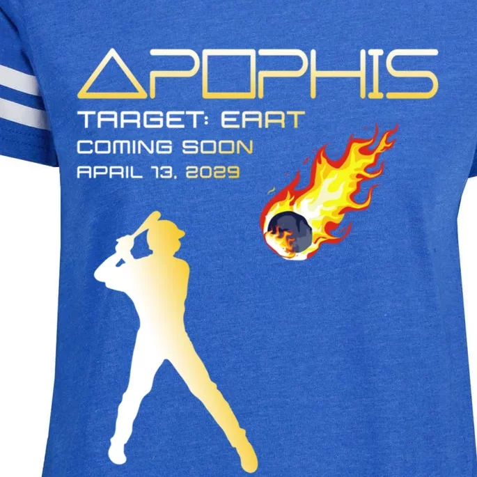 Apophis 2029 Asteroid 99942 Target Earth Baseball Player Gift Enza Ladies Jersey Football T-Shirt