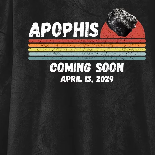 Apophis 2029 Asteroid 99942 Apophis April 13 2029 Comet Meteor Funny Space Humor Hooded Wearable Blanket