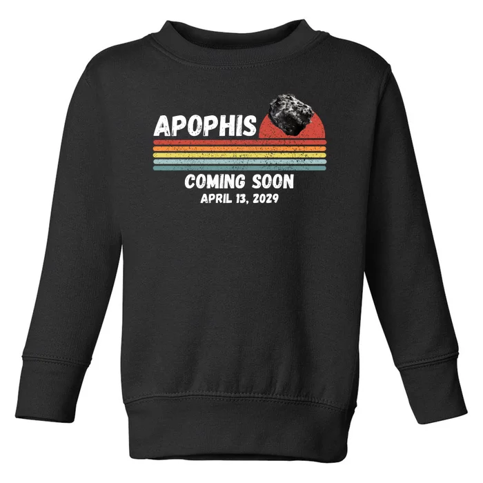 Apophis 2029 Asteroid 99942 Apophis April 13 2029 Comet Meteor Funny Space Humor Toddler Sweatshirt