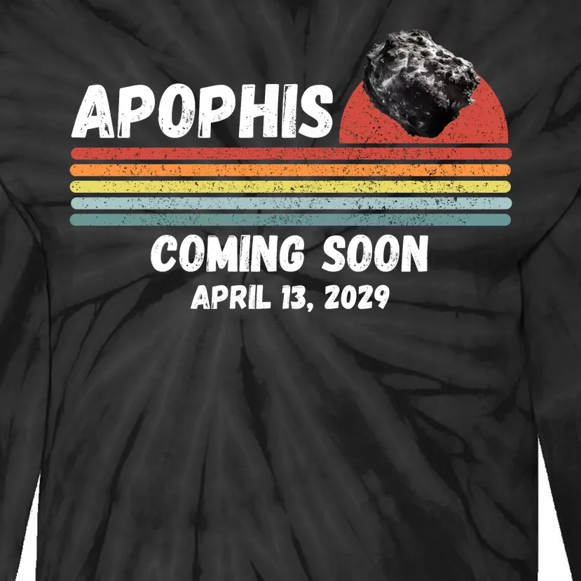 Apophis 2029 Asteroid 99942 Apophis April 13 2029 Comet Meteor Funny Space Humor Tie-Dye Long Sleeve Shirt