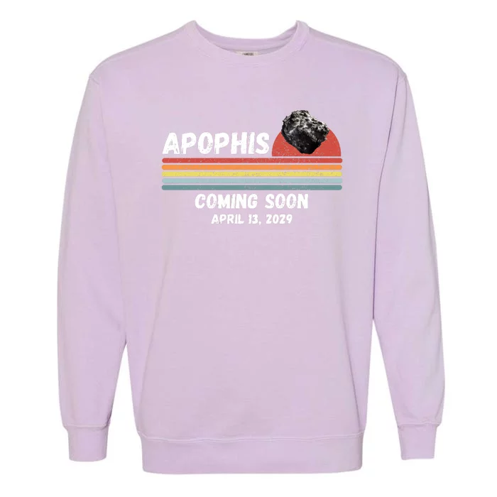 Apophis 2029 Asteroid 99942 Apophis April 13 2029 Comet Meteor Funny Space Humor Garment-Dyed Sweatshirt