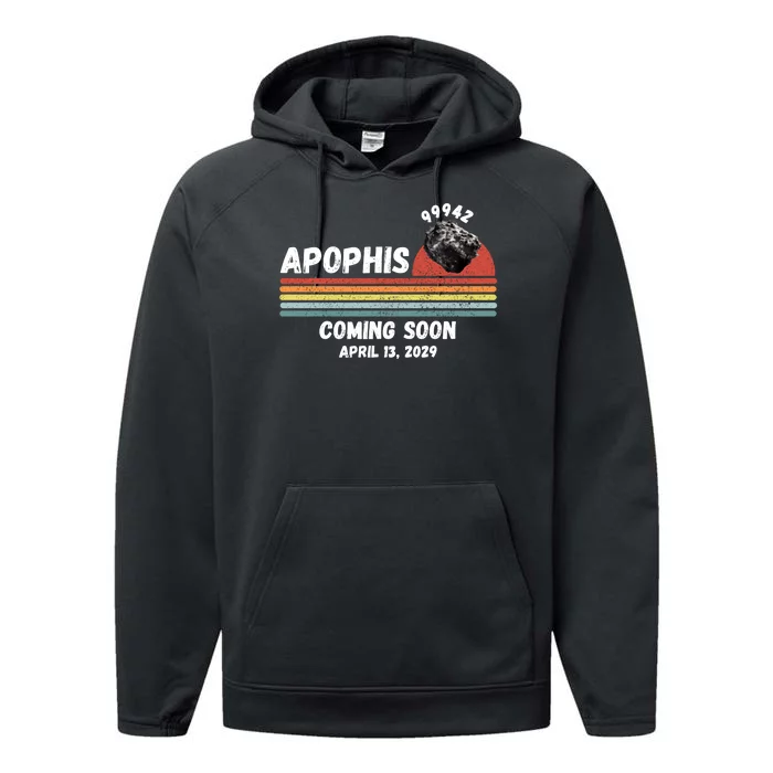 Apophis 2029 Apophis April 13 2029 Asteroid 99942 Funny Space Humor Comet Meteor Performance Fleece Hoodie