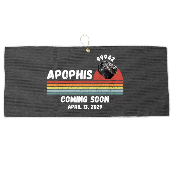 Apophis 2029 Apophis April 13 2029 Asteroid 99942 Funny Space Humor Comet Meteor Large Microfiber Waffle Golf Towel