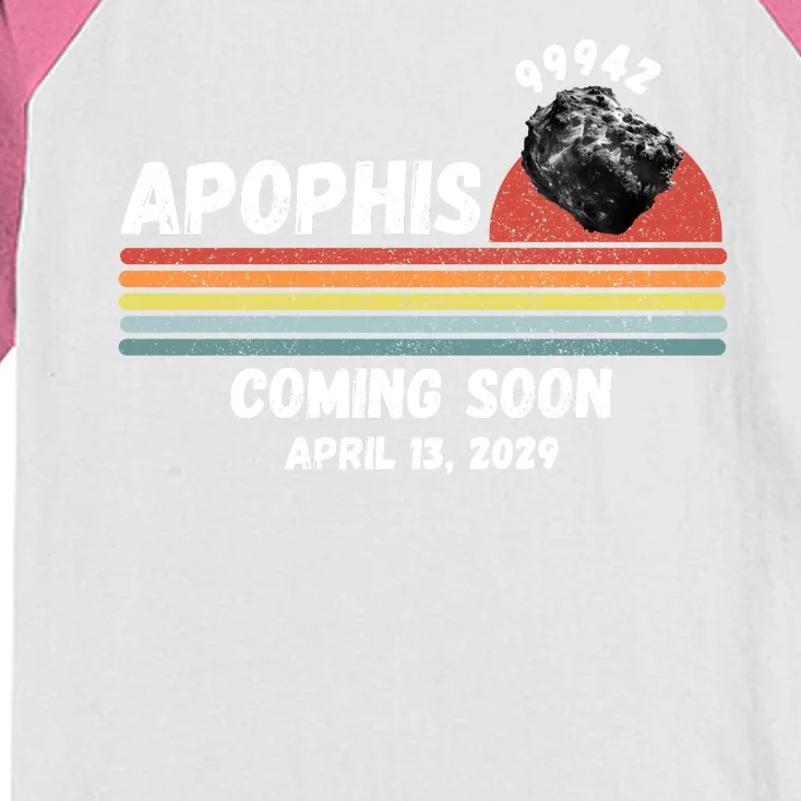 Apophis 2029 Apophis April 13 2029 Asteroid 99942 Funny Space Humor Comet Meteor Kids Colorblock Raglan Jersey