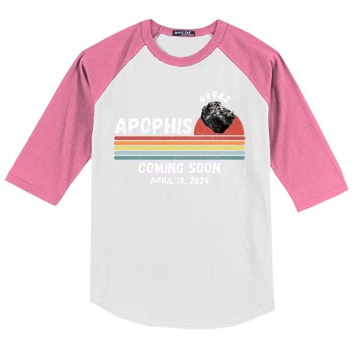 Apophis 2029 Apophis April 13 2029 Asteroid 99942 Funny Space Humor Comet Meteor Kids Colorblock Raglan Jersey