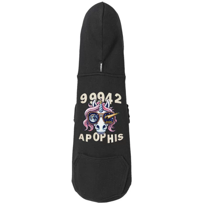 Asteroid 2029 Apophis Close Approach Cool Funny Unicorn Doggie 3-End Fleece Hoodie