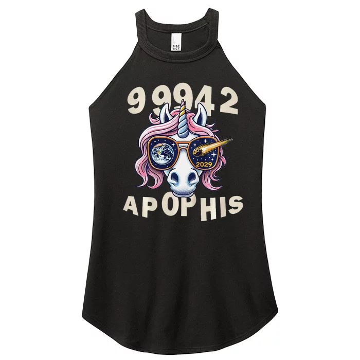 Asteroid 2029 Apophis Close Approach Cool Funny Unicorn Women’s Perfect Tri Rocker Tank