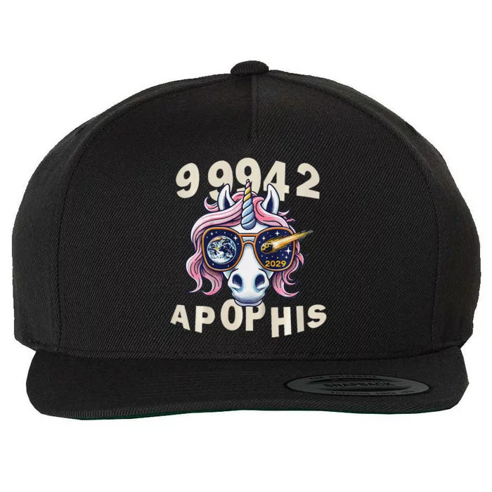 Asteroid 2029 Apophis Close Approach Cool Funny Unicorn Wool Snapback Cap