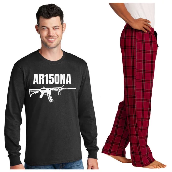 Ar15ona 2nd Amendment Ar 15 For Gun Owners Long Sleeve Pajama Set