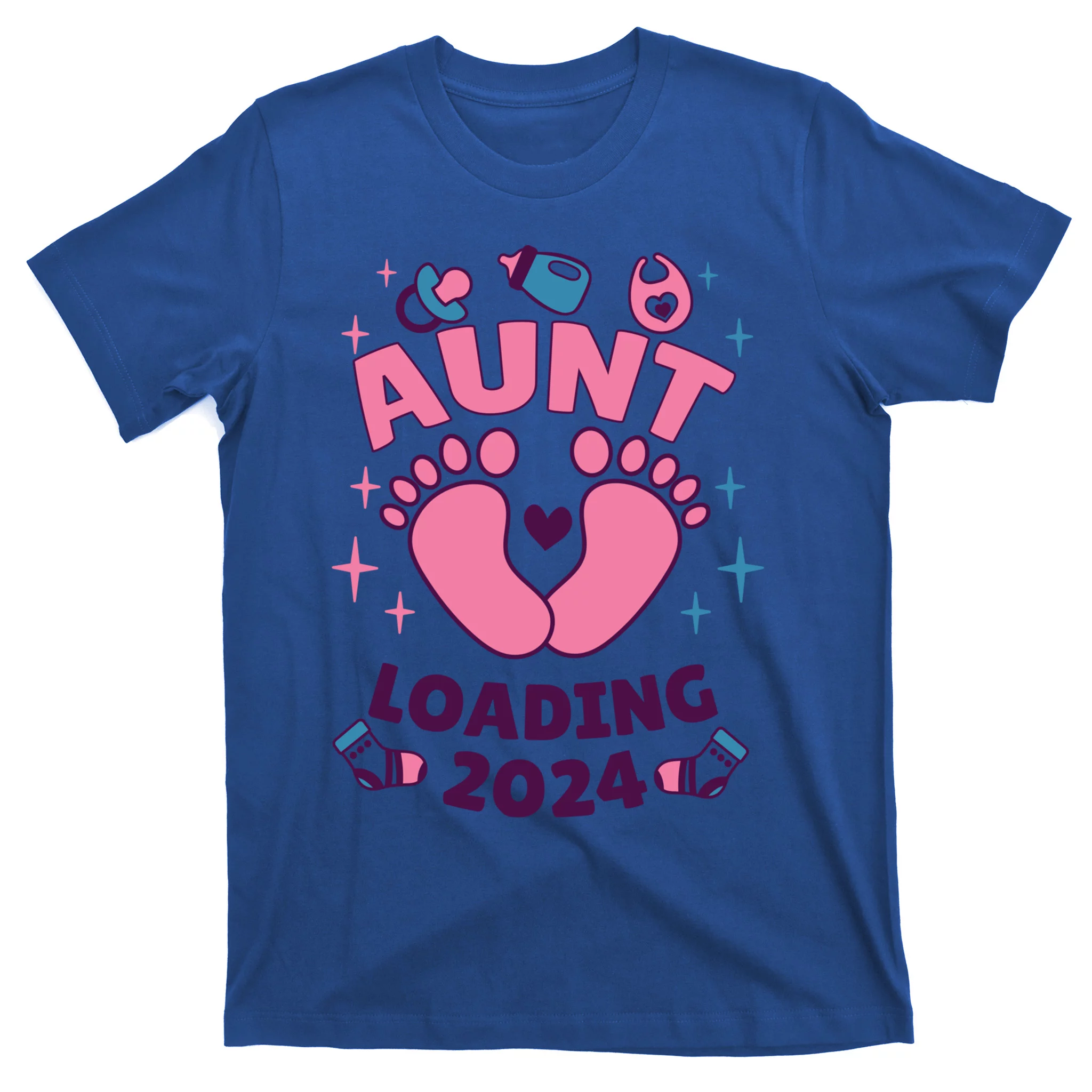 Aunt 2024 Aunt To Be Aunts Niece 2024 Aunt Loading Great Gift T Shirt   A2a9361648 Aunt 2024 Aunt To Be Aunts Niece 2024 Aunt Loading Great Gift  Blue At Garment.webp