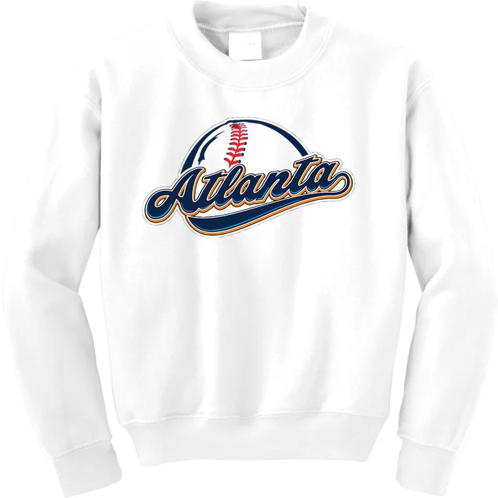 Atlanta 2023 Baseball Lovers Kids Sweatshirt