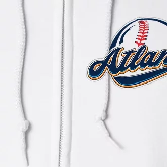 Atlanta 2023 Baseball Lovers Full Zip Hoodie