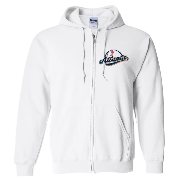 Atlanta 2023 Baseball Lovers Full Zip Hoodie