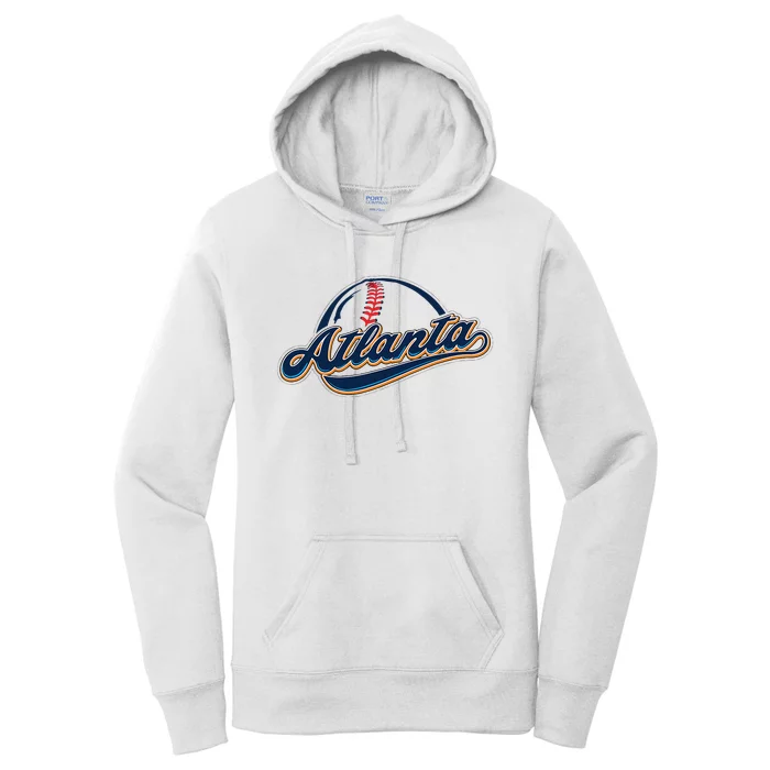 Atlanta 2024 Baseball Lovers Women's Pullover Hoodie