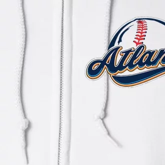 Atlanta 2024 Baseball Lovers Full Zip Hoodie