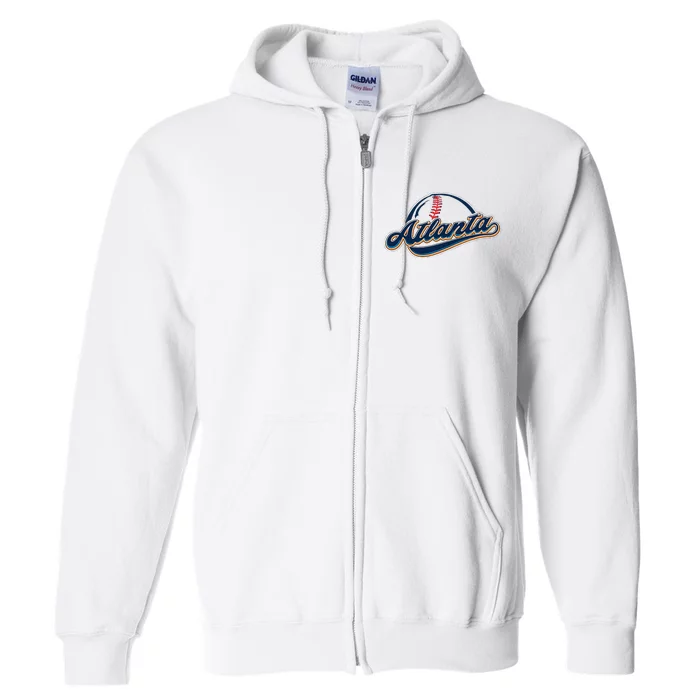 Atlanta 2024 Baseball Lovers Full Zip Hoodie