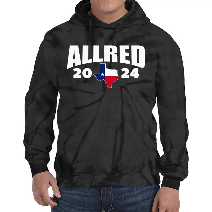 Allred 2024 For Senate Texas Tie Dye Hoodie