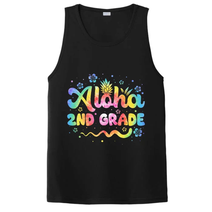 Aloha 2nd Grade Third Teacher First Day Back To School Performance Tank