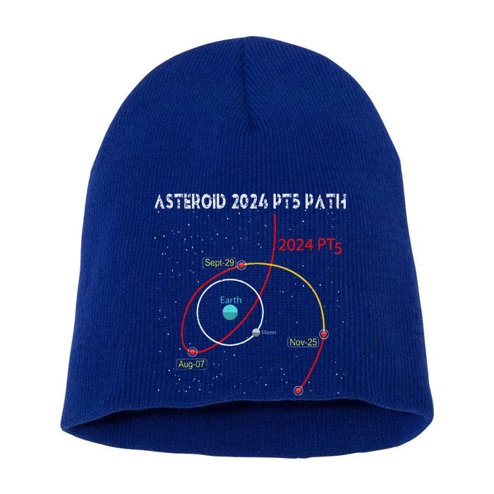 Asteroid 2024 Pt5 Path Mini Moon Dates Space Short Acrylic Beanie