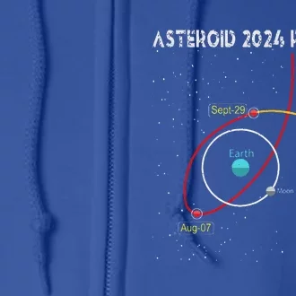 Asteroid 2024 Pt5 Path Mini Moon Dates Space Full Zip Hoodie