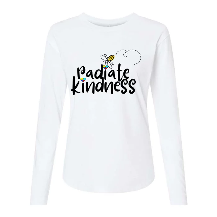 Autism 2024 Radiate Kindness Be Kind Autism Awareness 2024 Cool Gift Womens Cotton Relaxed Long Sleeve T-Shirt