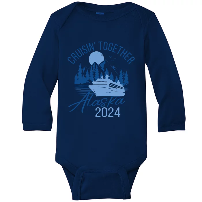 Alaska 2024 Trip Baby Long Sleeve Bodysuit