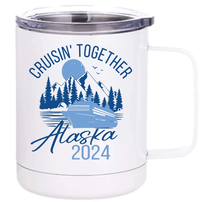 Alaska 2024 Trip Front & Back 12oz Stainless Steel Tumbler Cup