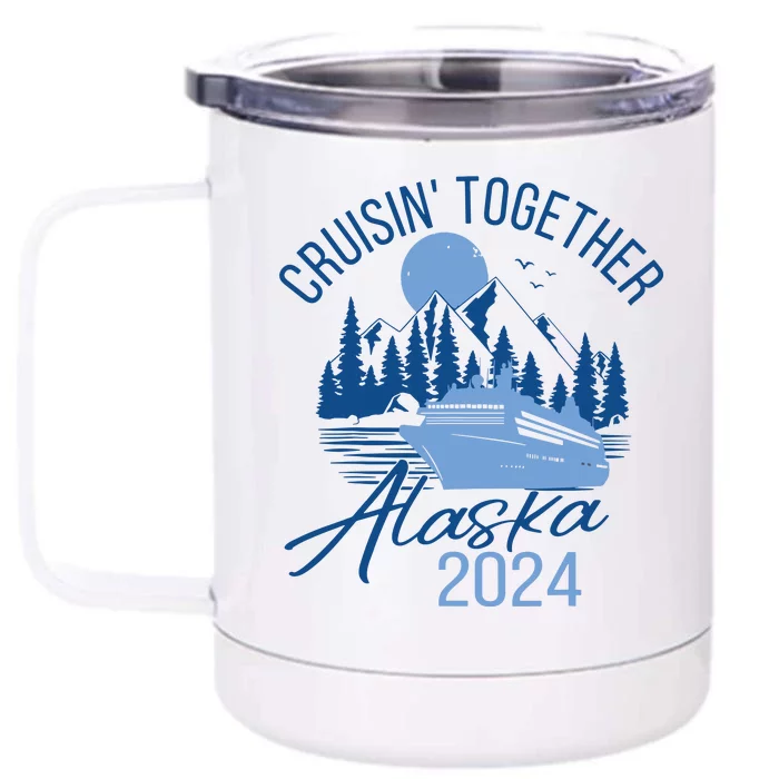 Alaska 2024 Trip Front & Back 12oz Stainless Steel Tumbler Cup