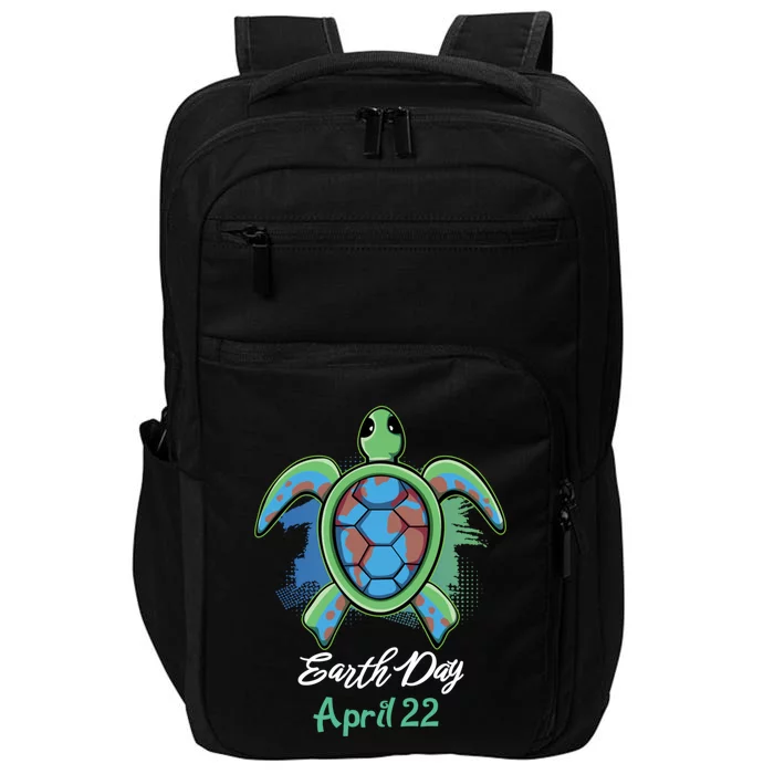 April 22 Water Cute Turtle Sea World Planet Hour Day Earth Cute Gift Impact Tech Backpack