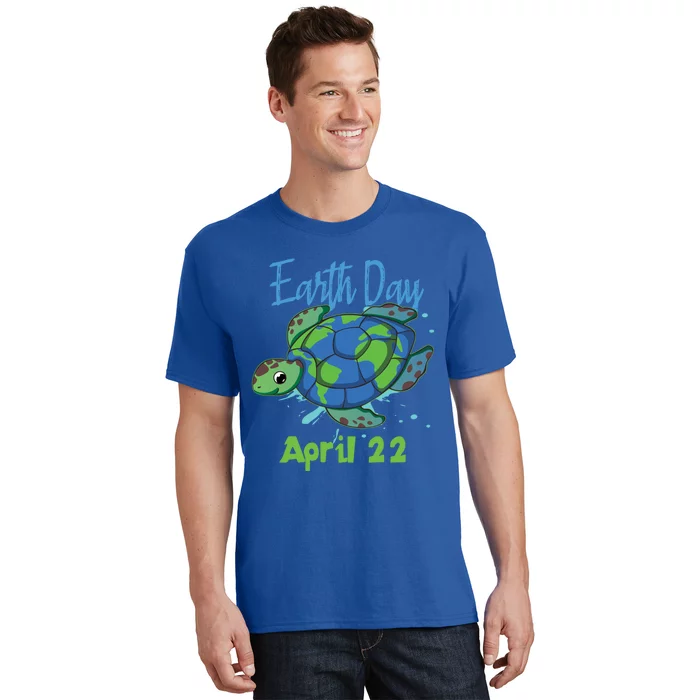 April 22 Water Turtle Sea World Planet Hour Day Earth Gift T-Shirt