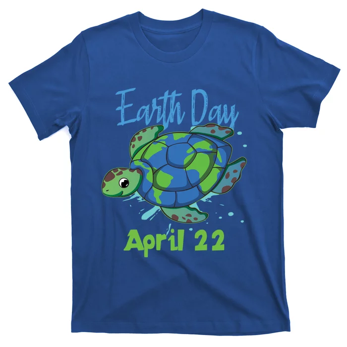 April 22 Water Turtle Sea World Planet Hour Day Earth Gift T-Shirt