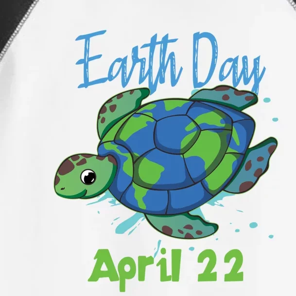 April 22 Water Turtle Sea World Planet Hour Day Earth Gift Toddler Fine Jersey T-Shirt