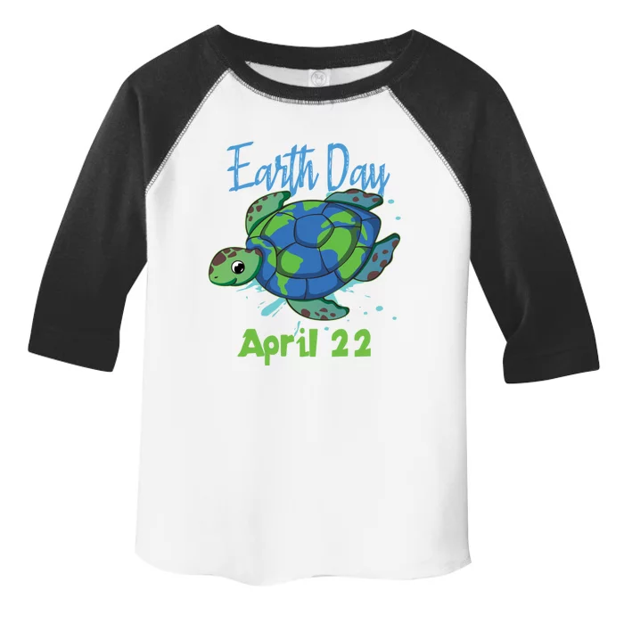 April 22 Water Turtle Sea World Planet Hour Day Earth Gift Toddler Fine Jersey T-Shirt