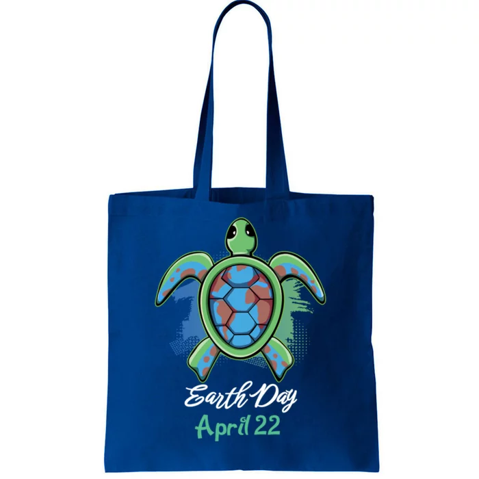 April 22 Water Cute Turtle Sea World Planet Hour Day Earth Gift Tote Bag