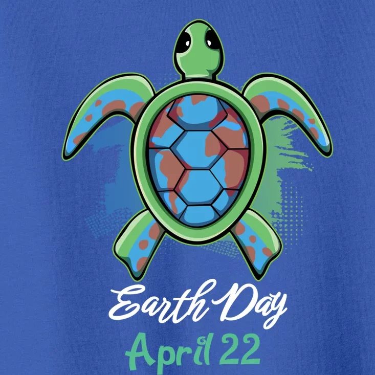 April 22 Water Cute Turtle Sea World Planet Hour Day Earth Gift Toddler T-Shirt