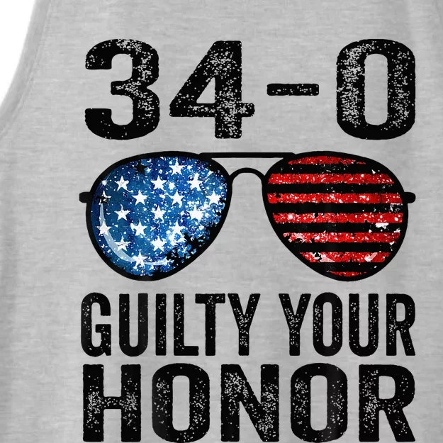 All 34 Felony Counts Anti Trump Political Statement Ladies Tri-Blend Wicking Tank